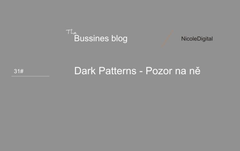 Temné praktiky webových stránek a e-shopů. Dark Patterns jsou zákařné, pozor na ně.